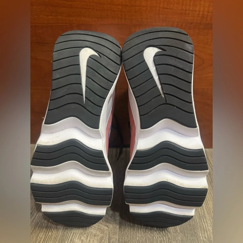 Nike Cream and Blue Sneakers with Chunky Design